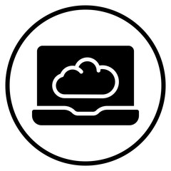cloud glyph icon