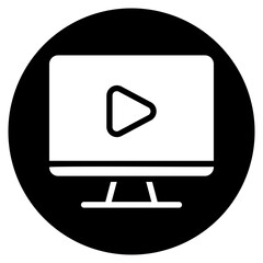 video glyph icon