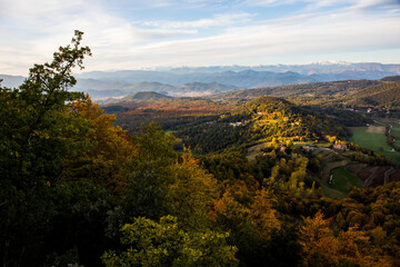 Autumn in La Fageda D En Jorda Forest, La Garrotxa, Spain