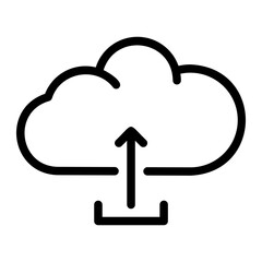 cloud computing line icon