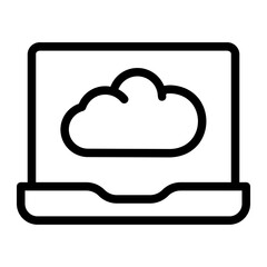 cloud line icon