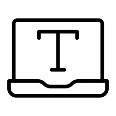 text line icon