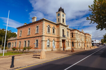 Fototapeta na wymiar Historic Town Hall in Mount Gambier in South Australia in Australia