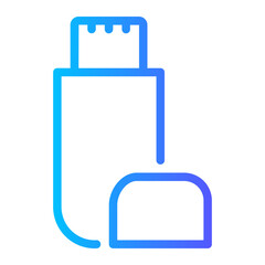 flash disk gradient icon