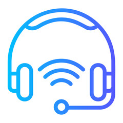 headphones gradient icon