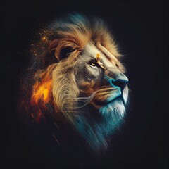 lion gold wildlife