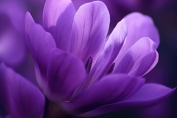 close up of purple crocus