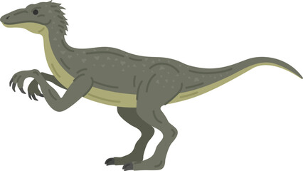 恐竜のラプトルのイラスト