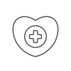 Obraz premium Healthcare Digital Healthcare icon with black outline style. medicine, doctor, emergency, pharmacy, stethoscope, consultation, diagnosis. Vector illustration