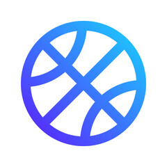 basketball gradient icon