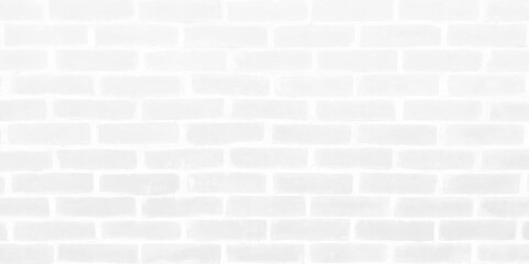 Fototapeta na wymiar White rustic brick wall tiles. Modern seamless pattern, white brick wall tiles with shadow over the wall. Vector illustration.