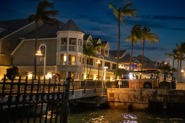 night view of the town country