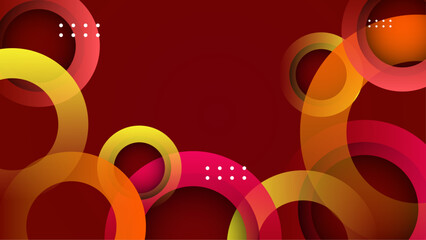 Obraz premium modern abstract frame design with geometri shape and gradient color