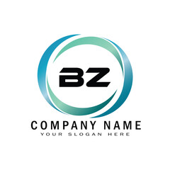 bz creative letter logo for company