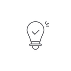 Solution Crisis management icon with black outline style. idea, innovation, bulb, creative, lightbulb, lamp, strategy. Vector illustration