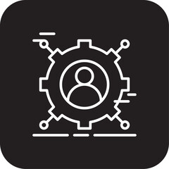Abilities Crisis management icon with black filled line style. human, skill, career, improvement, capability, potential, talent. Vector illustration