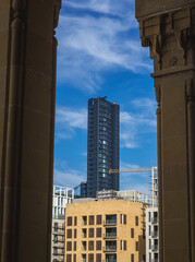 Modern skyscraper in Beirut Central District of Beirut, capital city of Lebanon