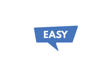 Easy text Button. Easy Sign Icon Label Sticker Web Buttons