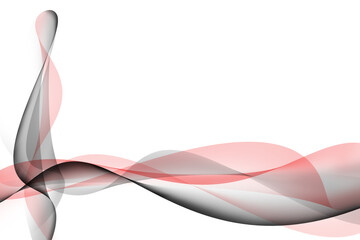 Czerwono czarne fale na białym tle, tapeta  © Elżbieta Kaps