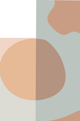 Abstract geometric prints for boho aesthetic interior. Home decor wall prints and Minimalist wall art concept vector