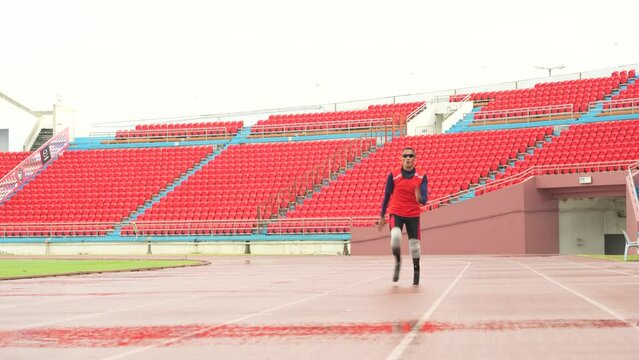 disabled athlete amputee leg