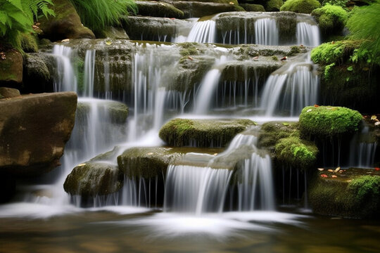 Waterfall cascade generative AI © AlexandraDaryl