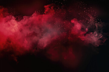 Obraz na płótnie Canvas Glitter mist red Color vapor texture Ink water mix Fantasy