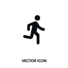 Runing vector icon . Modern, simple flat vector illustration for website or mobile app.Run or body symbol, logo illustration. Pixel perfect vector graphics	