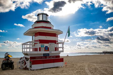 lifeguard tower on the beach