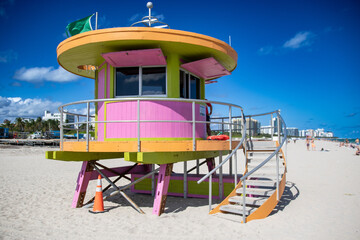 lifeguard tower on the beach