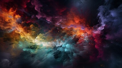 abstract colorful space illustration