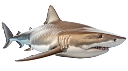 Requin blanc, requin bouledogue, requin léopard, détouré