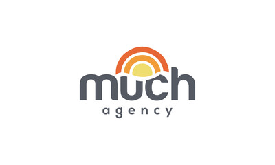 Minimalist modern sunrise based concept logo for Beach resort business.