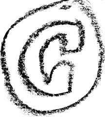 Chalk Textured Round Phone Icon