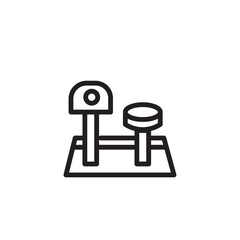 Pet Scratching Tree Outline Icon