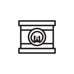 Shop Store Cage Outline Icon