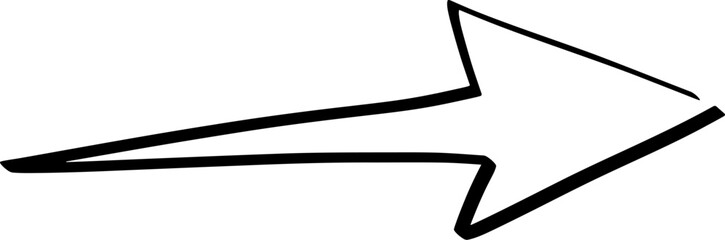 Doodle Outline Arrow
