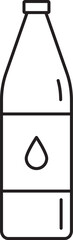 Outline Bottle Of Water