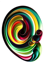 Fototapeta na wymiar abstract colorful swirl