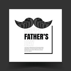 Father's Day Social Media Vector Template