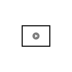 Video file format placeholder image with aspect ratio