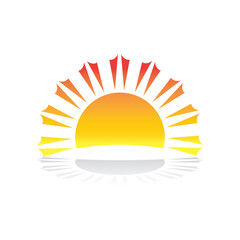 Sun vector illustration icon