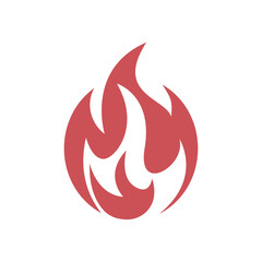 Fire logo design illustration and fire symbol