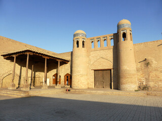 Medieval gate in Khiva city