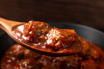 Tomato Meatballs with Pork and Tomato Sauce