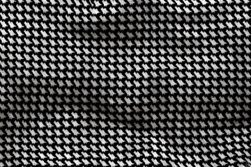 Fond d'écran de motifs blancs sur un tissu noir » IA générative