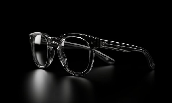 model of sun glasses with black frame