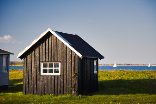 Bath house at Sydstranden in Kerteminde, 