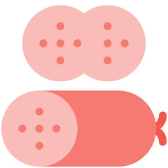 sausage flat icon