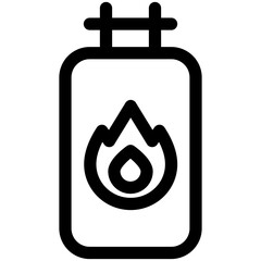 stove black outline icon